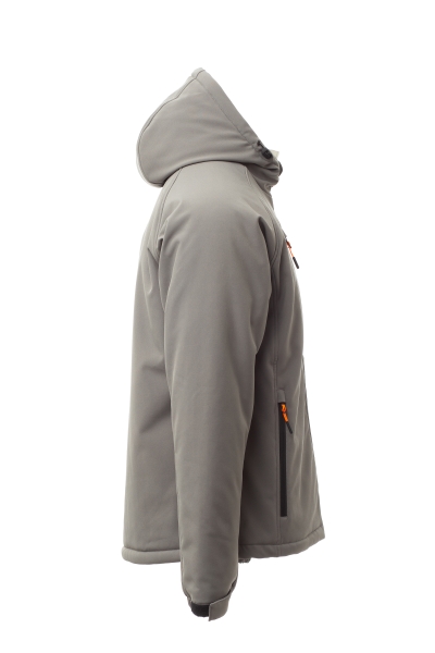 Wattierte Softshelljacke GALE PAD in rauchgrau